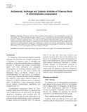 Antibacterial, antifungal and cytotoxic activities of tuberous roots of Amorphophallus campanulatus