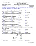 Đề thi thử THPT Quốc gia môn Hóa học năm 2019 lần 1 - Sở GD&ĐT Nghệ An - Mã đề 220