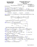 Đề thi thử THPT Quốc gia môn Toán năm 2019 lần 1 - Sở GD&ĐT Nghệ An - Mã đề 119