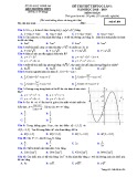 Đề thi thử THPT Quốc gia môn Toán năm 2019 lần 1 - Sở GD&ĐT Nghệ An - Mã đề 104