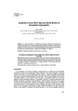 Longevity in some wild type and hybrid strains of Drosophila melanogaster