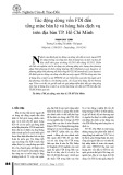 Tác động dòng vốn FDI đến tổng mức bán lẻ và hàng hóa dịch vụ trên địa bàn TP. Hồ Chí Minh