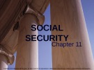 Lecture note Public finance (10th Edition) - Chapter 11: Social security