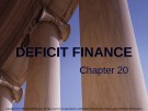 Lecture note Public finance (10th Edition) - Chapter 20: Deficit finance