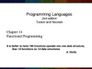 Lecture Programming languages (2/e): Chapter 14c - Tucker, Noonan