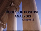 Lecture note Public finance (10th Edition) - Chapter 2: Tools of positive analysis