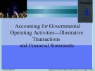 Lecture Accounting for Governmental & nonprofit entities (16/e): Chapter 4 - Jacqueline, Suzanne, Earl