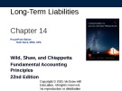 Lecture Fundamental accounting principles - Chapter 14: Long-term liabilities