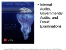 Lecture Auditing and assurance services (6/e) - Module D: Internal audits, governmental audits, and fraud examinations