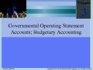 Lecture Accounting for Governmental & nonprofit entities (16/e): Chapter 3 - Jacqueline, Suzanne, Earl