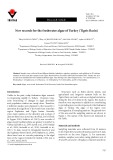 New records for the freshwater algae of Turkey (Tigris Basin)