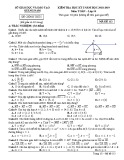 Đề kiểm tra HK1 môn Toán lớp 10 năm 2018-2019 - Sở GD&ĐT Quảng Nam - Mã đề 113