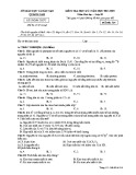 Đề kiểm tra HK1 môn Hoá học lớp 10 năm 2018-2019 - Sở GD&ĐT Quảng Nam - Mã đề 314