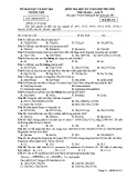 Đề kiểm tra HK1 môn Hoá học lớp 12 năm 2018-2019 - Sở GD&ĐT Quảng Nam - Mã đề 318