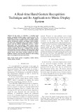 A real time hand gesture recognition technique and its application to music display system