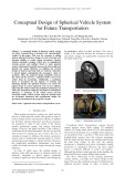 Conceptual design of spherical vehicle system for future transportation