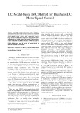 DC model based IMC method for brushless DC motor speed control