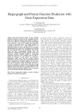 Hypergraph and protein function prediction with gene expression data