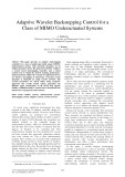 Adaptive wavelet backstepping control for a class of mimo underactuated systems