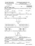 Đề thi HK1 môn Toán lớp 12 năm 2018-2019 - Sở GD&ĐT Thái Nguyên - Mã đề 209