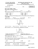 Đề thi HK1 môn Toán lớp 12 năm 2018-2019 - Sở GD&ĐT Thái Nguyên - Mã đề 357