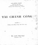 Tài chánh công - Giảng văn dùng trong niên học 1975 (Cuốn I): Phần 2