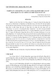 Nghiên cứu ảnh hưởng của liều lượng đạm đến hiệu quả sử dụng đạm của các giống lúa mới năng suất cao