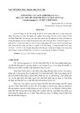 Ảnh hưởng của axít gibberellic (GA3) đến các chỉ tiêu sinh trưởng và năng suất lạc (Arachis hypogaea L.) ở Thừa Thiên Huế