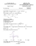 Đề kiểm tra Giải tích lớp 12 chương 1 năm 2018-2019 - THPT Lê Hồng Phong - Mã đề 448