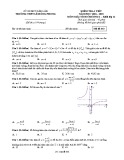 Đề kiểm tra Giải tích lớp 12 chương 1 năm 2018-2019 - THPT Lê Hồng Phong - Mã đề 443