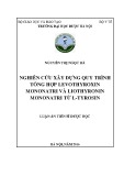 Luận án Tiến sĩ Dược học: Nghiên cứu xây dựng quy trình tổng hợp levothyroxin mononatri và liothyronin mononatri từ L-Tyrosin