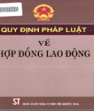 Hợp đồng lao động và các quy định pháp luật: Phần 1