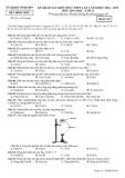 Đề khảo sát kiến thức THPT môn Hóa học 12 năm 2019 lần 1 - Sở GD&ĐT Vĩnh Phúc - Mã đề 405