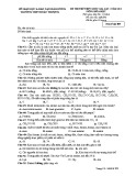 Đề thi thử THPT Quốc gia môn Hóa học năm 2019 lần 1 - THPT Đoàn Thượng, Hải Dương - Mã đề 209