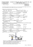 Đề khảo sát kiến thức THPT môn Hóa học 12 năm 2019 lần 1 - Sở GD&ĐT Vĩnh Phúc - Mã đề 408