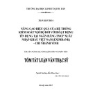 Tóm tắt Luận văn Thạc sĩ Kế toán: Nâng cao hiệu quả của hệ thống kiểm soát nội bộ đối với hoạt động tín dụng tại Ngân hàng TMCP Xuất Nhập Khẩu Việt Nam (Eximbank) – Chi nhánh Vinh