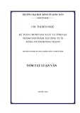 Tóm tắt Luận văn Thạc sĩ Kế toán: Kế toán chi phí sản xuất và tính giá thành sản phẩm tại Công ty xi măng Vicem Hoàng Thạch