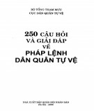 Pháp lệnh dân quân tự vệ và 250 câu hỏi đáp: Phần 1