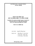 Báo cáo tóm tắt nhiệm vụ khoa học và công nghệ: Nghiên cứu, đánh giá hiện trạng và đề xuất giải pháp quản lý việc kết nối mạng giữa các doanh nghiệp bưu chính