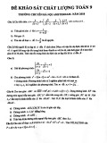 Đề thi KSCL Toán 9 năm 2018 có đáp án - Trường Amsterdam