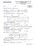 Đề thi thử THPT Quốc gia môn Toán năm 2019 lần 3 - THPT Yên Lạc 2 - Mã đề 107