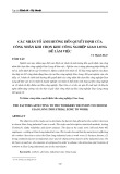 Các nhân tố ảnh hưởng đến quyết định của công nhân khi chọn Khu công nghiệp Giao Long để làm việc