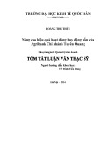 Tóm tắt Luận văn Thạc sĩ Kế toán: Nâng cao hiệu quả huy động vốn của Agribank Chi nhánh tỉnh Tuyên Quang