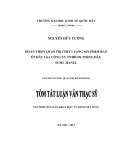 Tóm tắt Luận văn Thạc sĩ Quản trị kinh doanh: Hoàn thiện quản trị chất lượng sản phẩm bao ép dây của Công ty TNHH Hệ thống dây Sumi-Hanel