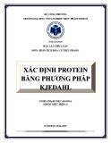 Tiểu luận Phân tích hóa lý: Xác định protein bằng phương pháp Kjedahl