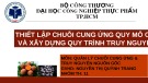 Bài thuyết trình: Thiết lập chuỗi cung ứng quy mô Công ty và xây dựng quy trình truy nguyên