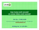 Bài giảng Tinh thần khởi nghiệp và hành trình khởi nghiệp