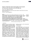 Impacts of internal control on the quality of risk control at construction enterprises in Ho Chi Minh city