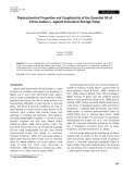 Physicochemical properties and fungitoxicity of the essential oil of Citrus medica L. against groundnut storage fungi