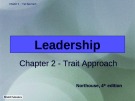 Lecture Leadership - Theory and practice: Chapter 2 - Trait approach